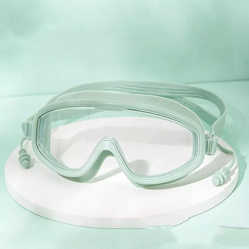 Large Frame Waterproof Anti-fog HD Swimming Goggles for Adults