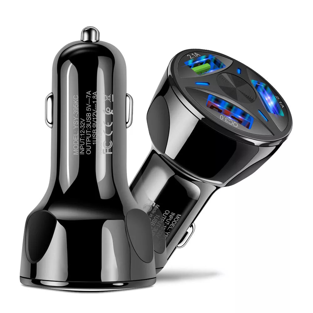 QC3.0 USB car fast charger with smart IC protection