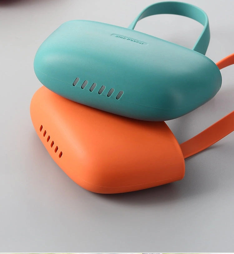 Free punch sink drain bag faucet sponge rack in TPR material