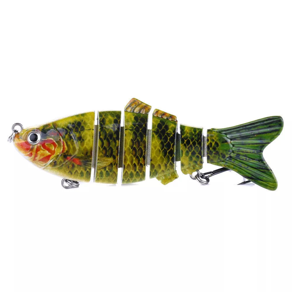 Plastic bait fish with high-strength hooks