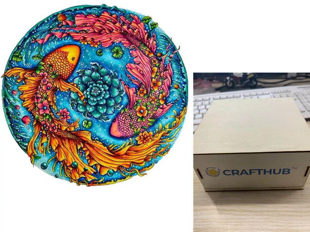 Animal Puzzle Craft Hub A3 Size Wooden Box