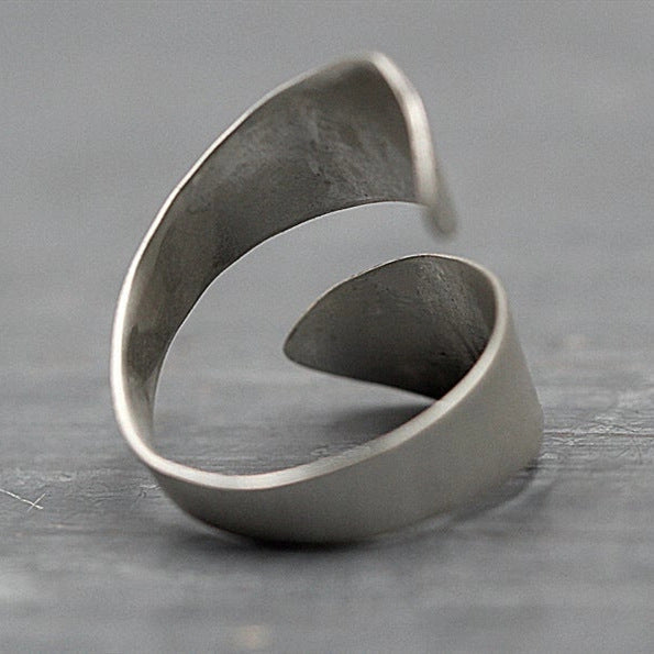 Mountain forest opening adjustable ring in alloy