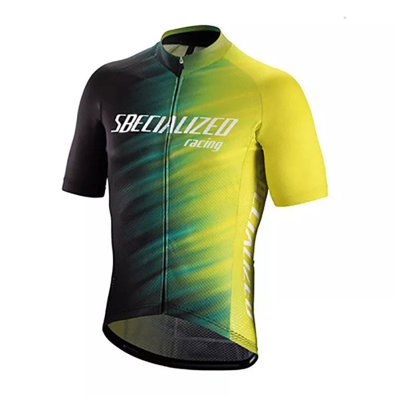Men's Summer Mountain Bike Jersey with Gel Breathing Pad