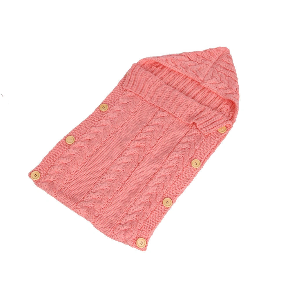 Newborn Knit Sleeping Bag for Autumn and Winter, 70x35cm