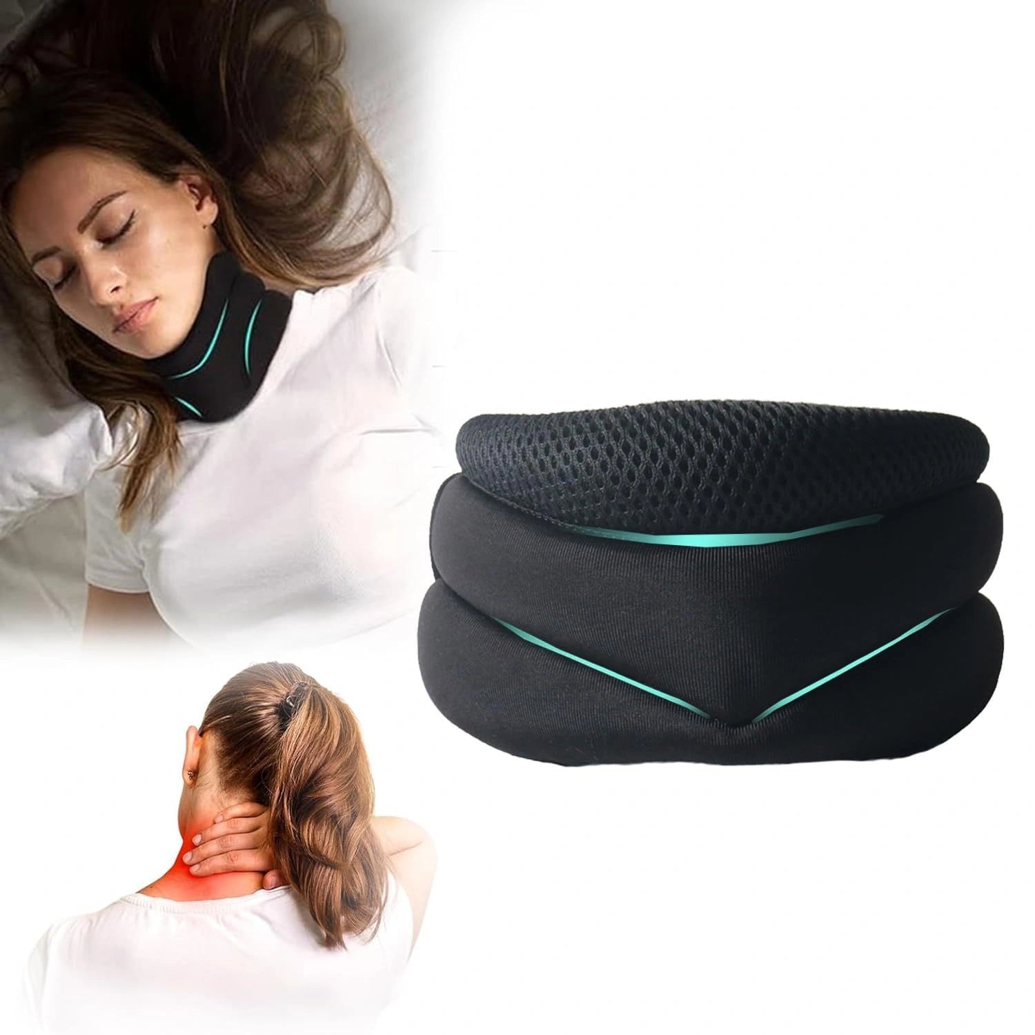 Adjustable Foam Cervical Collar for Neck Pain Relief and Spine Support