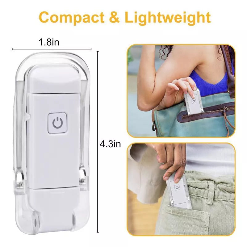Adjustable LED USB Rechargeable Book Light with 315° Flexible Holder