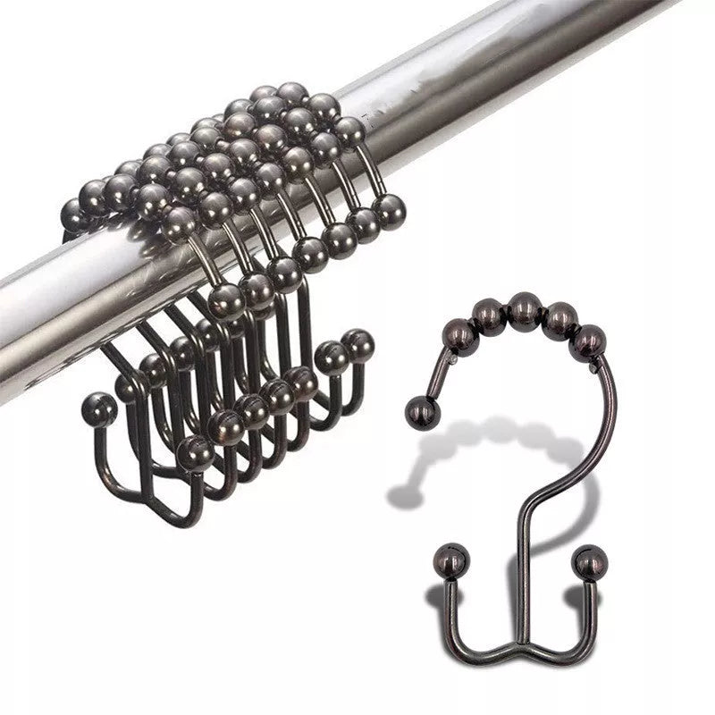 Stainless Steel Mountain-shaped Ball Curtain Hook in Multiple Finishes
