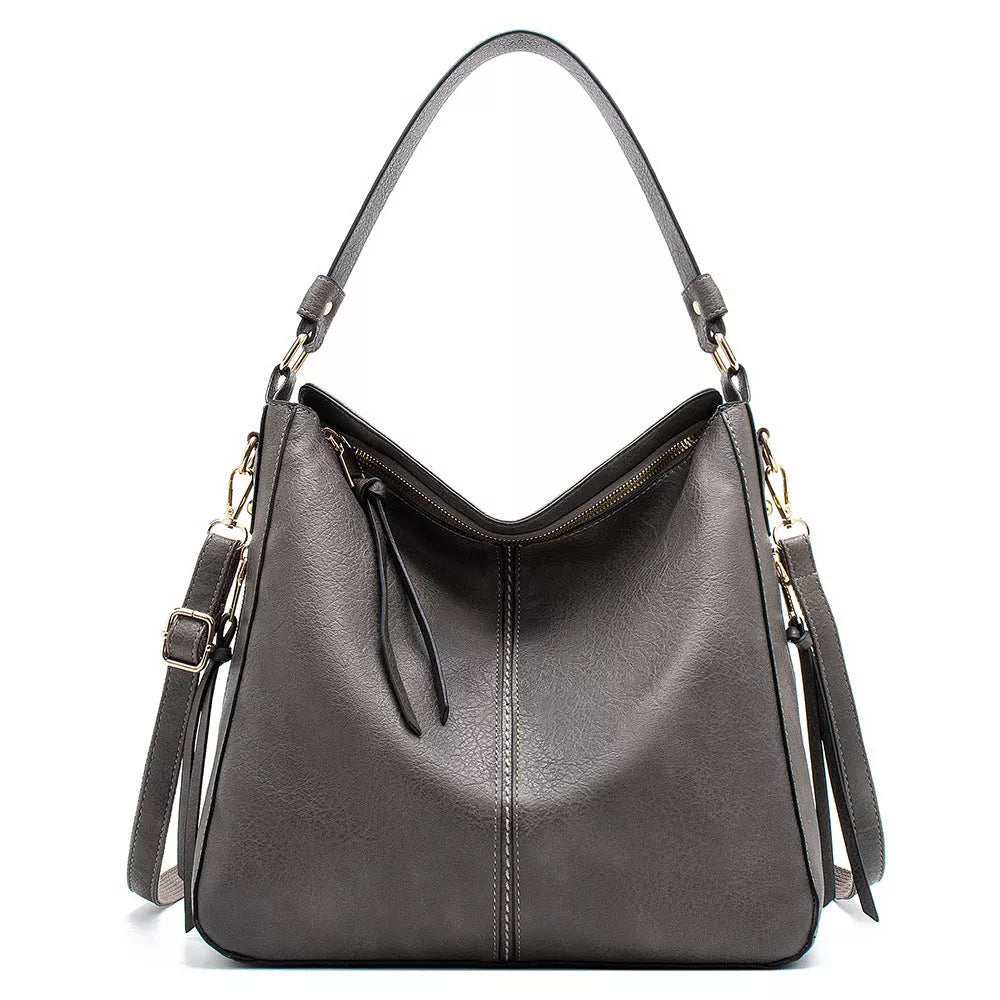 Hobo Bags for Women: High Capacity Crossbody Shoulder Bag in PU Material