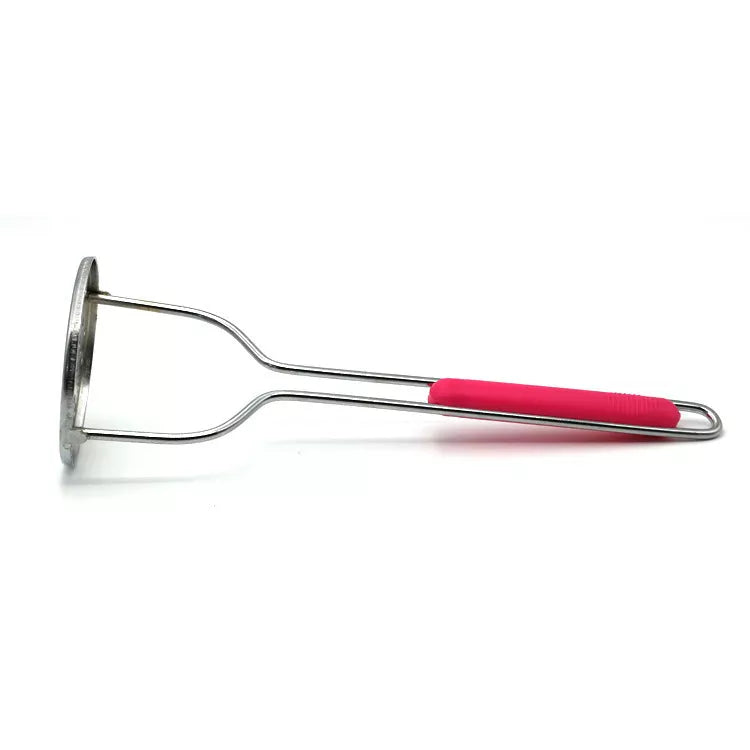 Manual Potato Masher with Wooden Handle for Easy Kitchen Prep