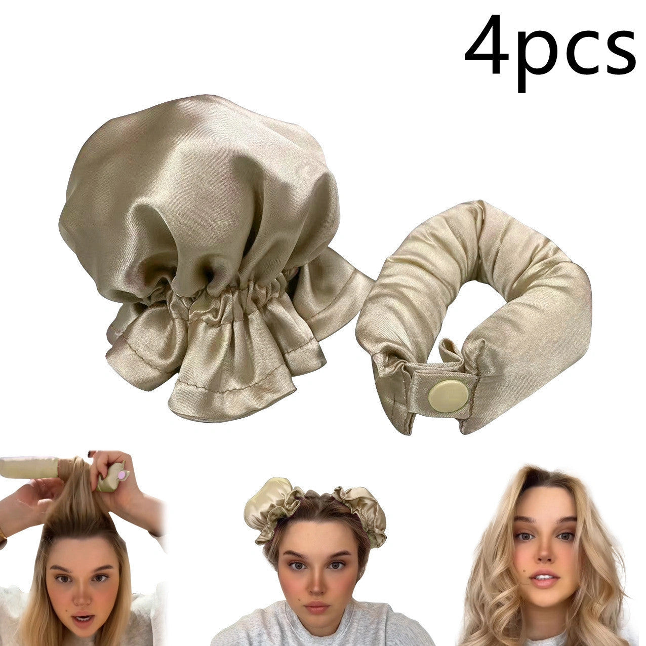 Heatless Curl Stick with Cloth Cover for Safe Hair Styling