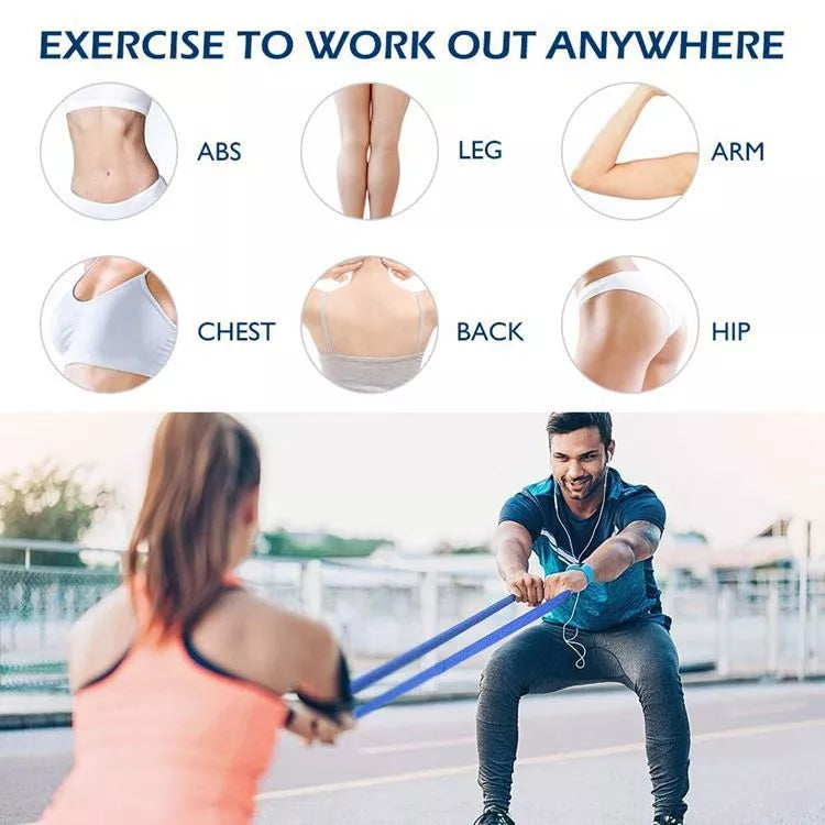 Long Crochet Resistance Band for Comprehensive Fitness