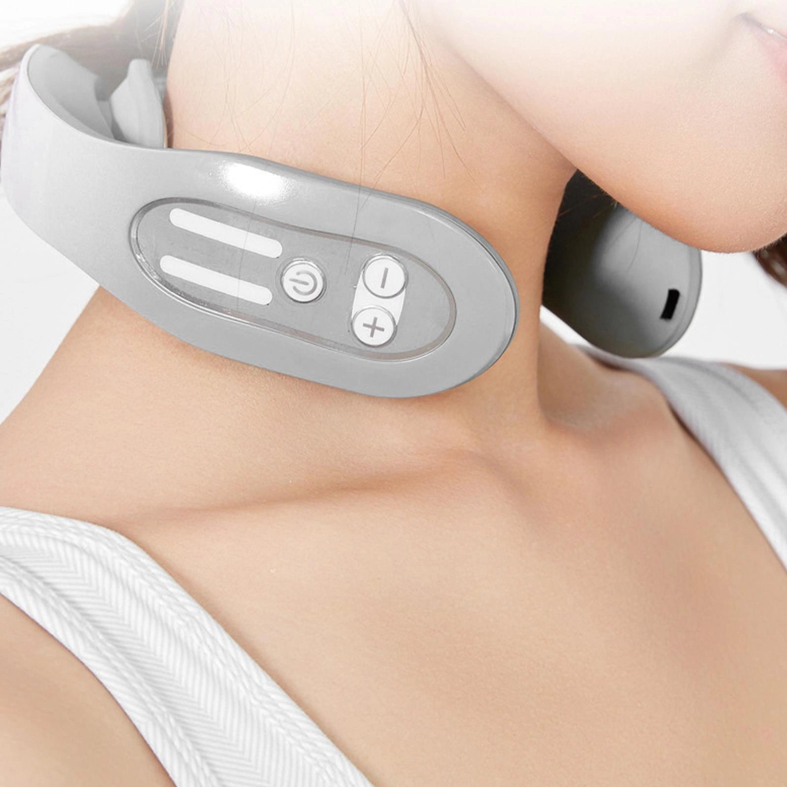 EMS Neck Massager with Heat and Multiple Modes for Fatigue Relief