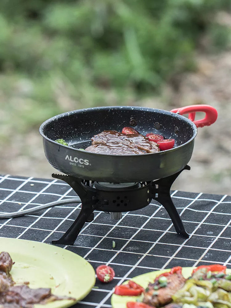 Alocs Folding Non-stick Pan for Outdoor and Household Use