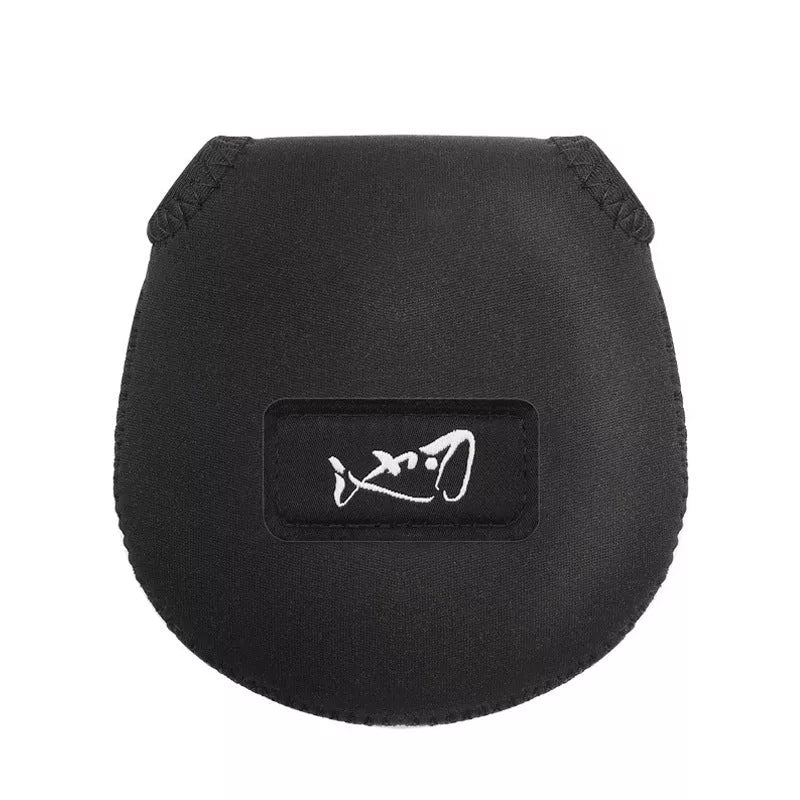 Universal fishing gear protective cover in black waterproof polymer fabric
