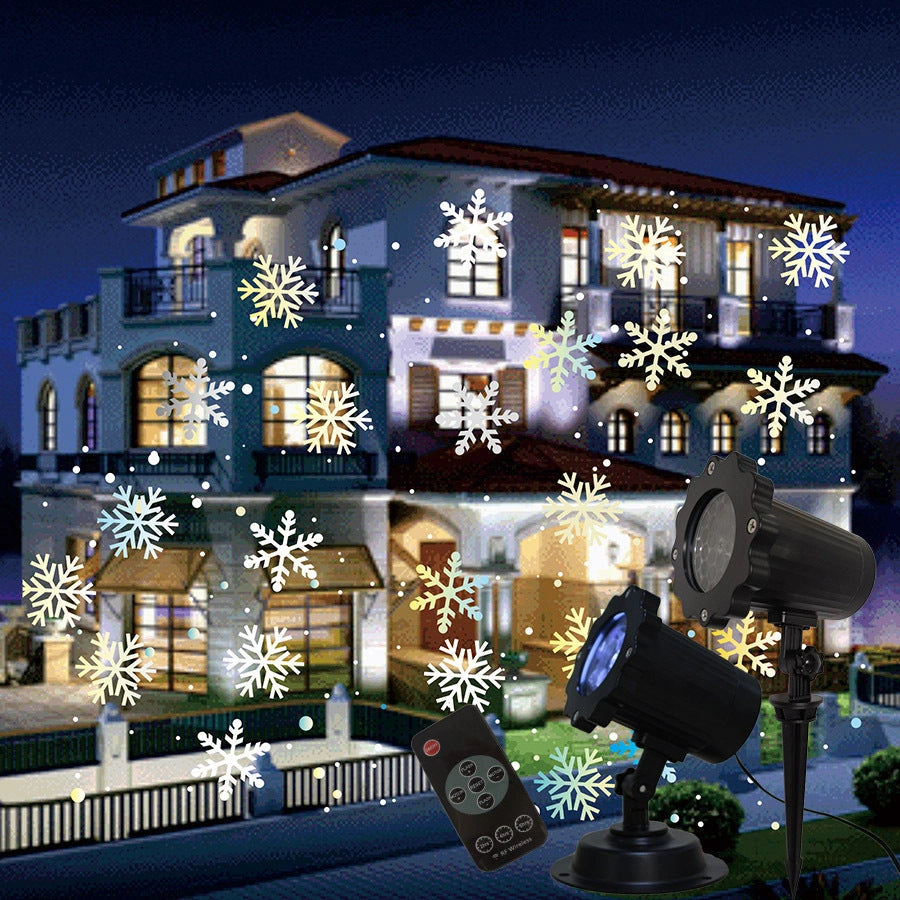 LED Christmas Snowflake Laser Projector for Outdoor and Indoor Decor