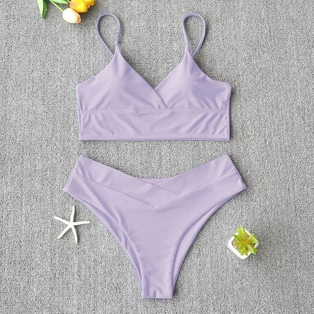 Women's Two-Piece Swimwear Bikini in Multiple Colors