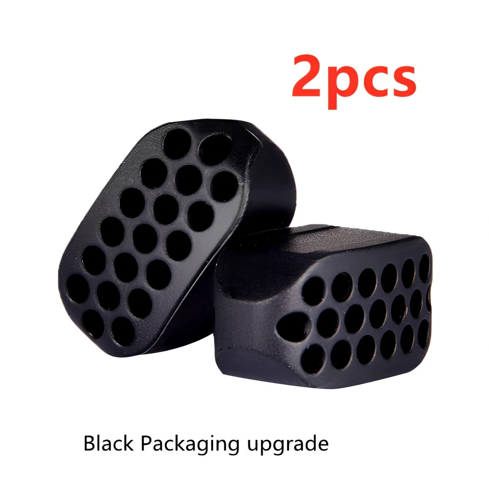 Compact black silicone jaw trainer for muscle shaping, food-grade material, portable at 5cm size for daily facial exercises