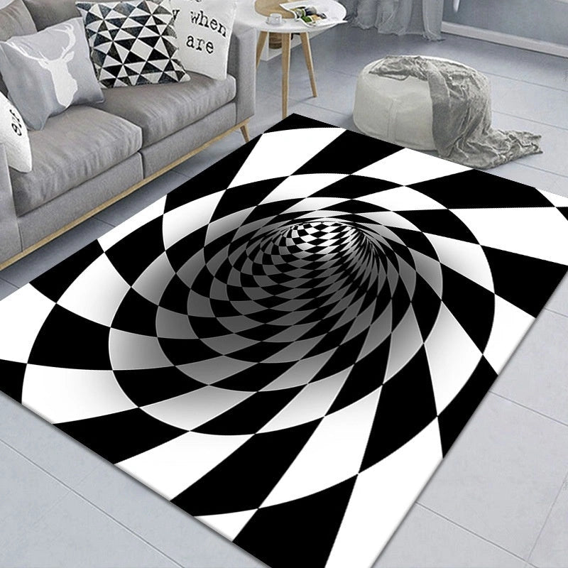 3D Geometric Stereoscopic Illusion Floor Mat for Pets