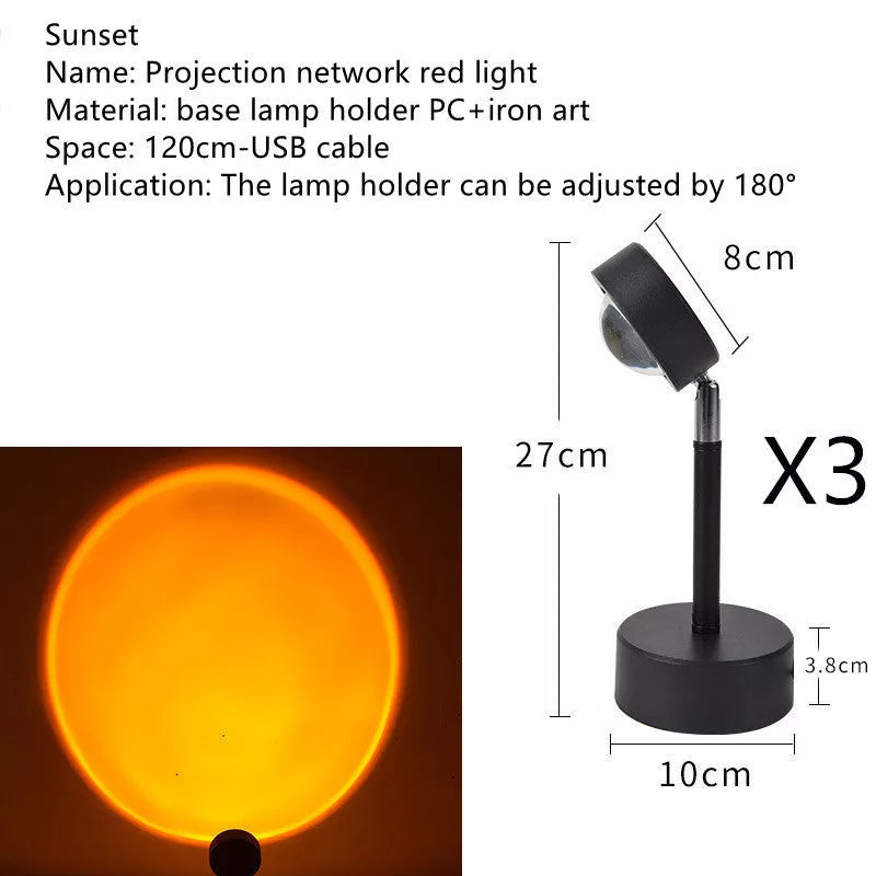 WiFi LED Sunset Projector Light with 16 Color Options