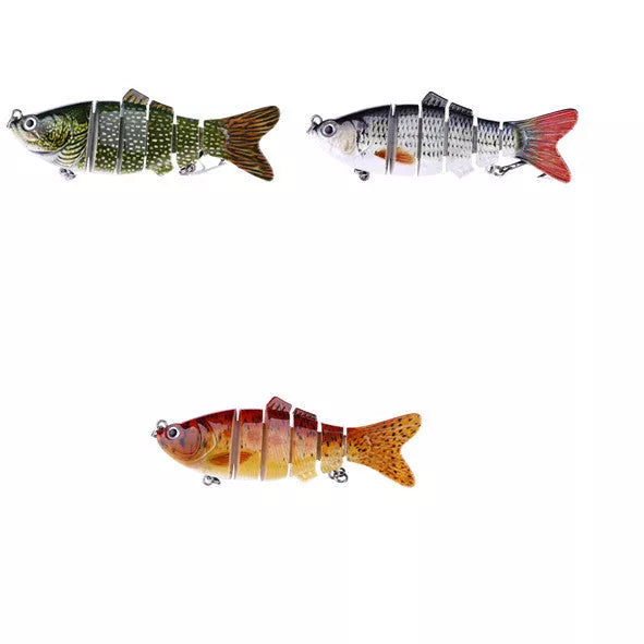 Plastic bait fish with high-strength hooks