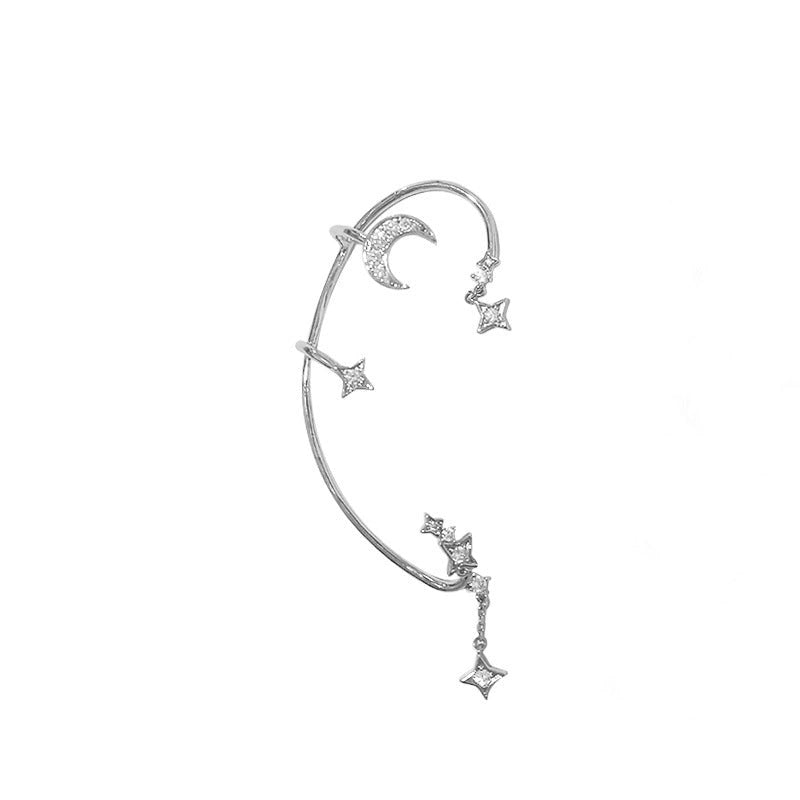 Butterfly Design Non-Pierced Earrings with Chain Link Feature