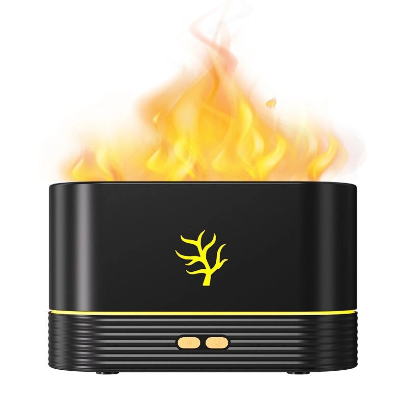 Flame Humidifier with LED Flame Effect and Aroma Diffuser