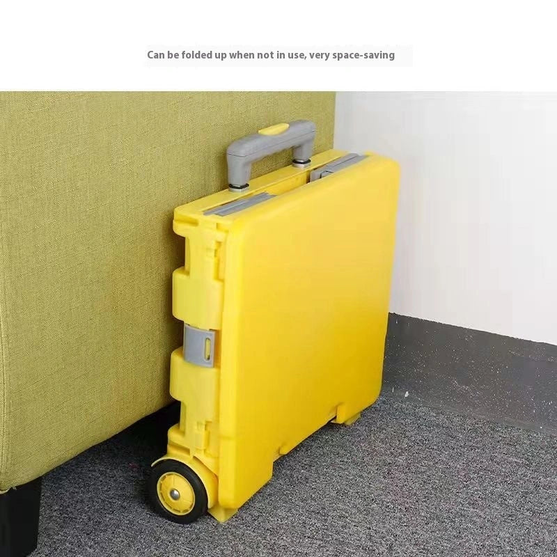 Foldable Plastic Lever Cart with Lid