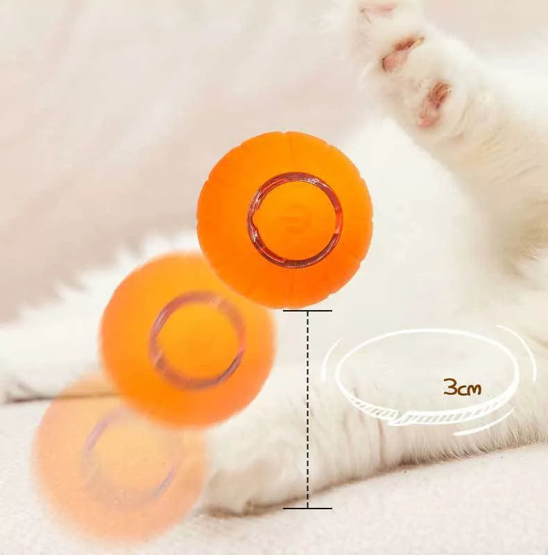 Smart Rolling Ball Pet Cat Toy: Bite-resistant Elastic Ball