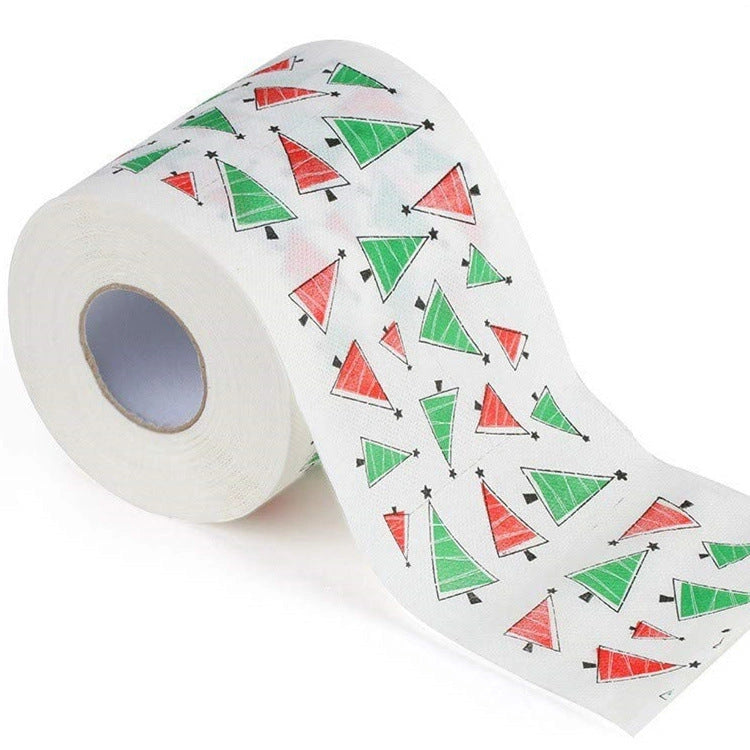 Christmas Santa Claus Toilet Roll Paper with Festive Designs