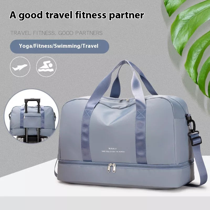 Large Capacity Travel Bag for Short Business Trips with Waterproof Feature