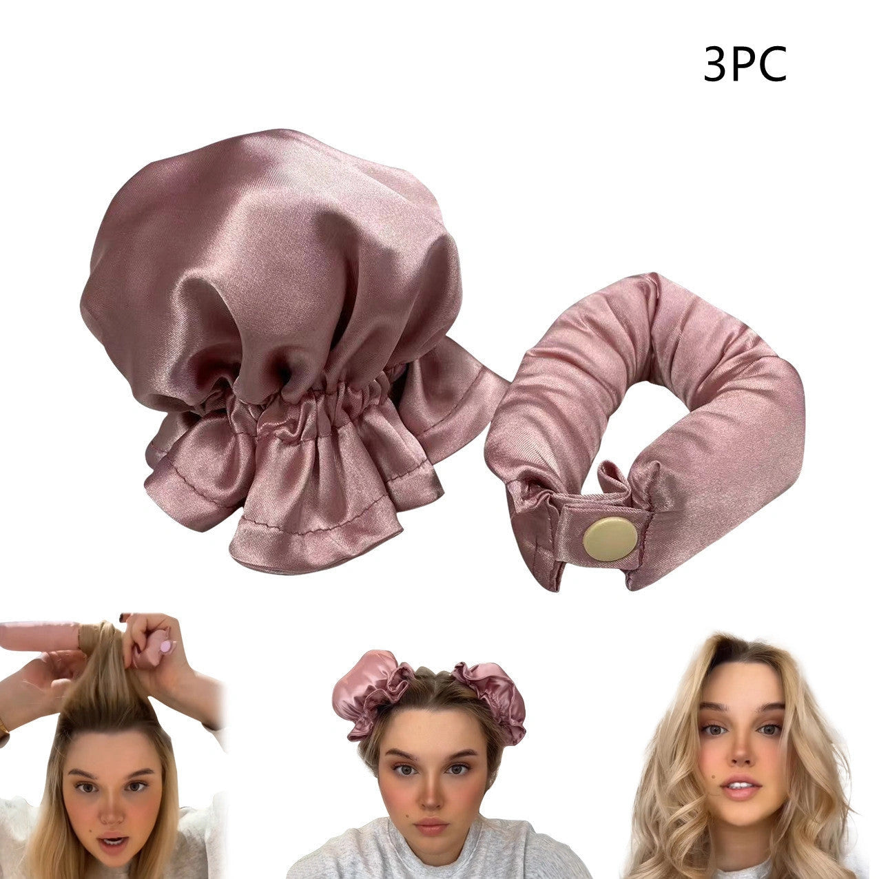 Heatless Curl Stick with Cloth Cover for Safe Hair Styling