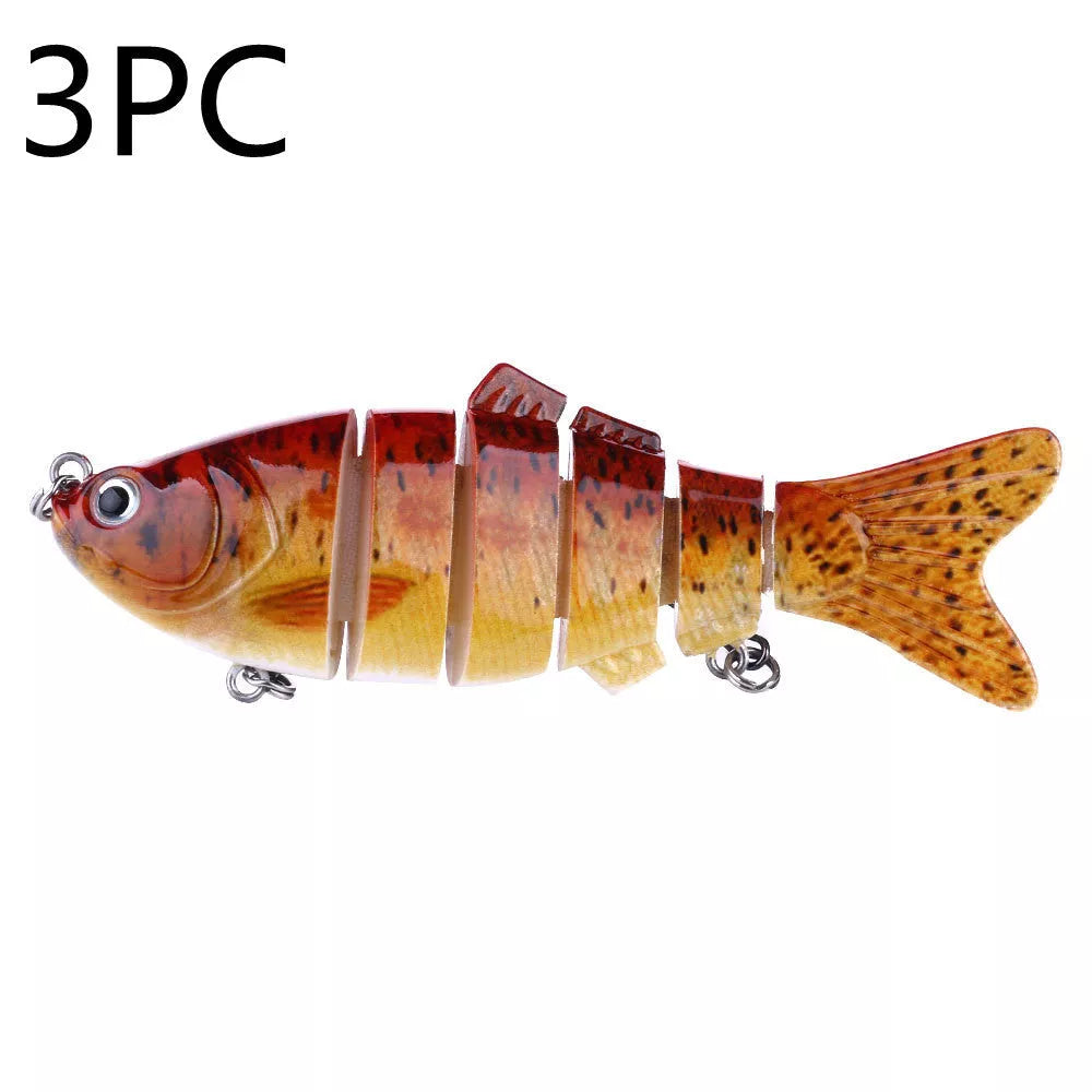 Plastic bait fish with high-strength hooks