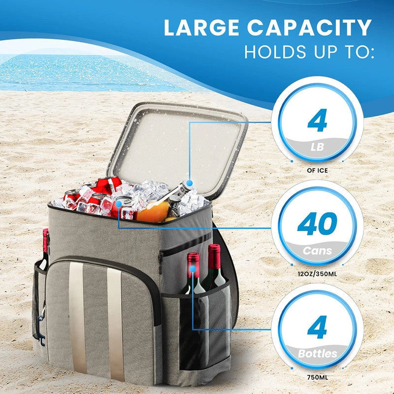 Large Capacity Refrigerated Backpack for Picnic Insulation