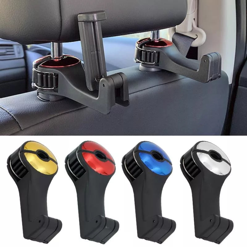 Car Headrest Hook Phone Holder with 360° Rotation for A4 B6 Seats