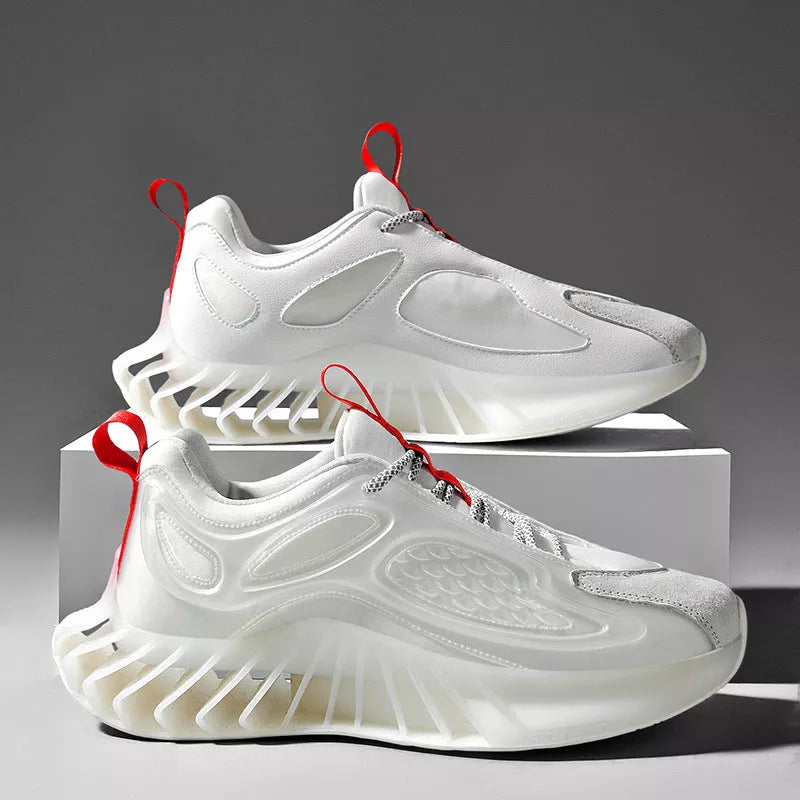 Large Size Blade Men's Running Shoes with Hollow Out Design