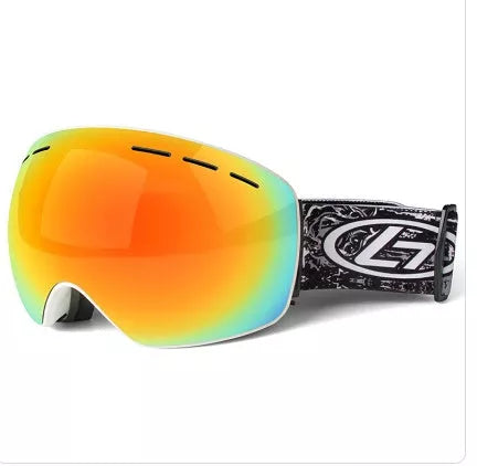 Windshield ski goggles with TPU frame and PC lens