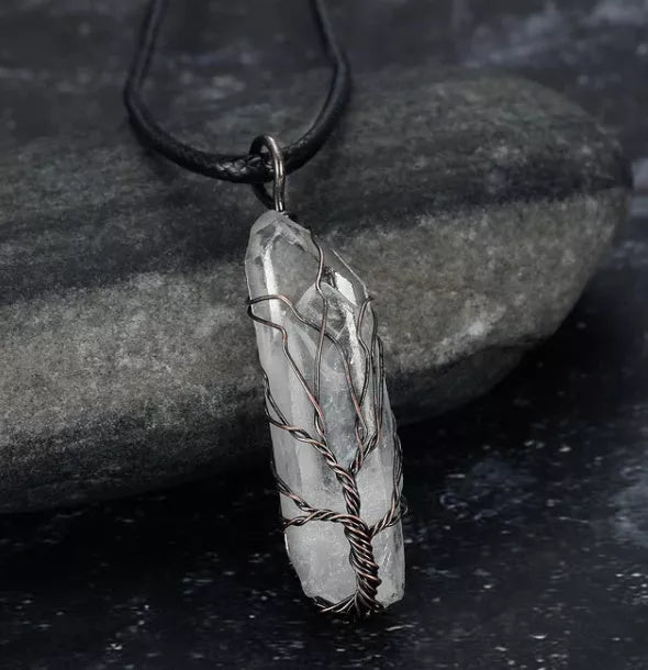 Amorphous Crystal Pendant with 45cm Chain