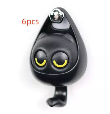Adhesive Cat Coat Hook with Interactive Blink Feature
