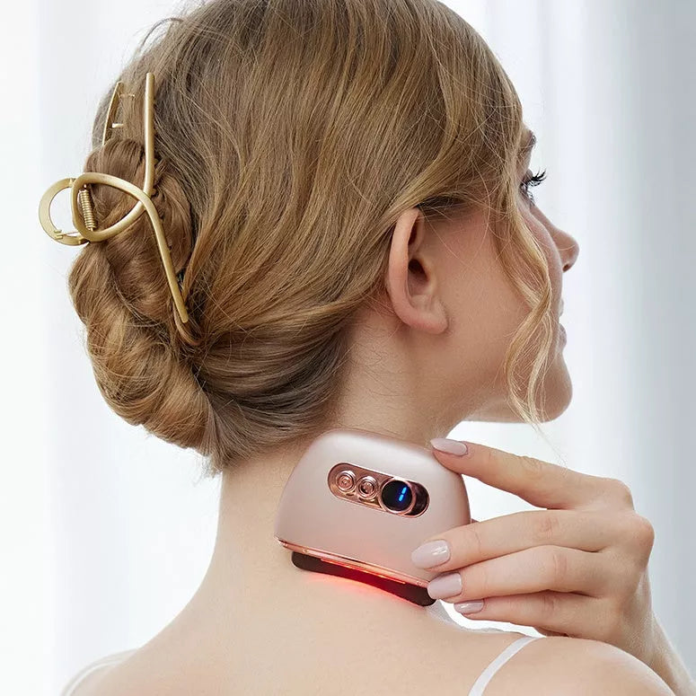 Smart Meridian Brush Face Shaving Beauty Massager with Constant Temperature Heat