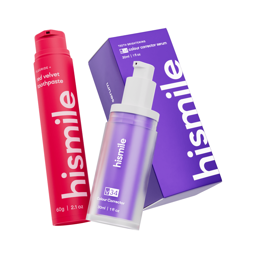 Hismile v34 Colour Corrector, Tooth Stain Removal, Teeth Whitening Booster,  Purple Toothpaste, Colour Correcting, Hismile V34