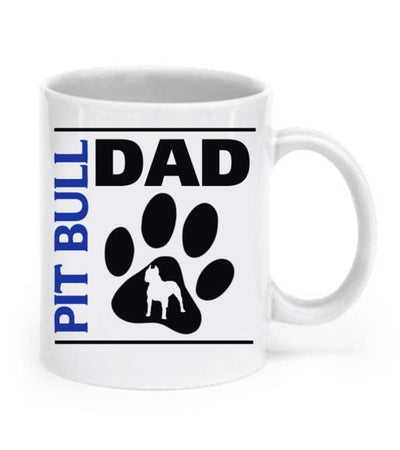 Pit bull couple's mugs - Pit bull mom and pit bull dad