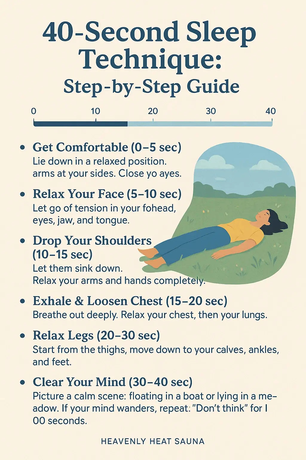 How to Sleep Fast in 40 Seconds
