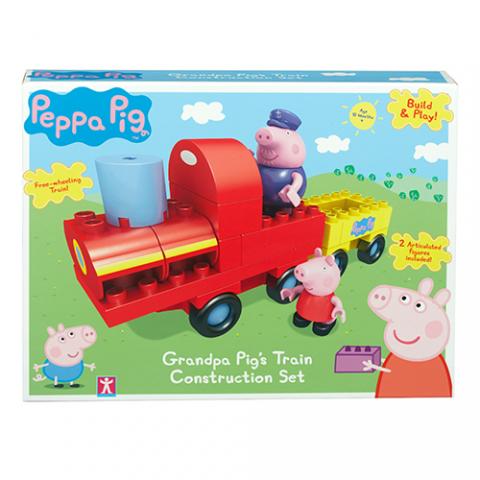 peppa pig train construction set