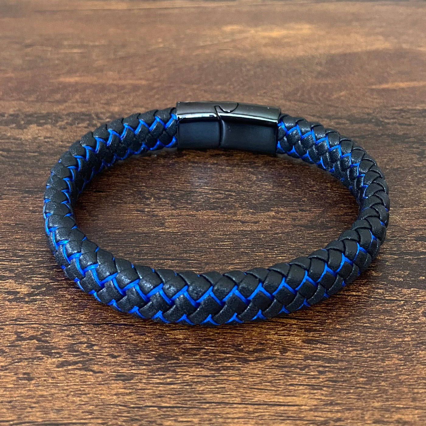 Nitro Blue Woven Leather Bracelet – Forziani