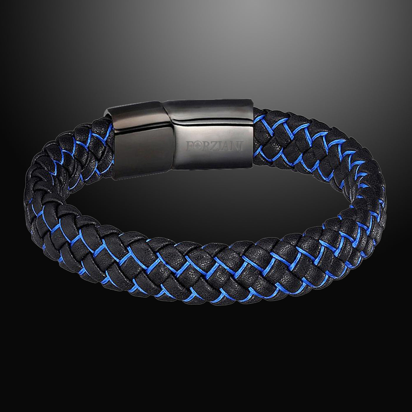 Nitro Blue Woven Leather Bracelet – Forziani