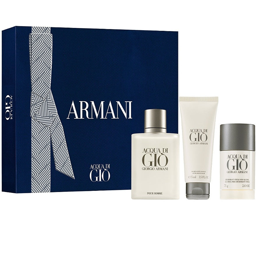 Giorgio Armani Acqua Di Gio Gift Set 100ml EDT + 75ml Aftershave Balm –  Look Incredible