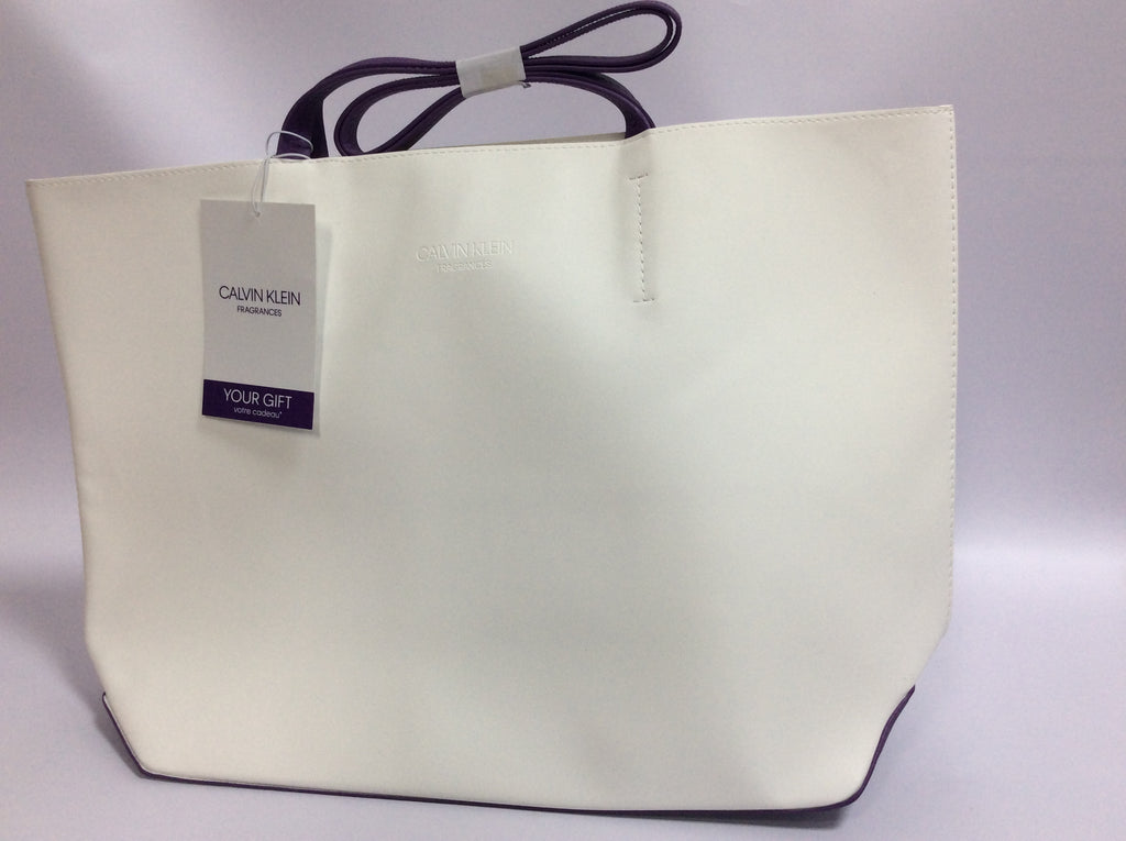 white calvin klein bag