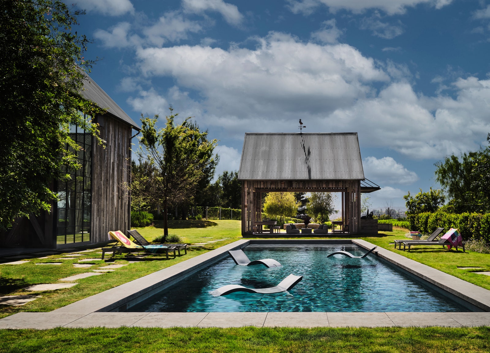 Ashton Kutcher and Mila Kunis' Sustainable Farmhouse in Beverly Hills California