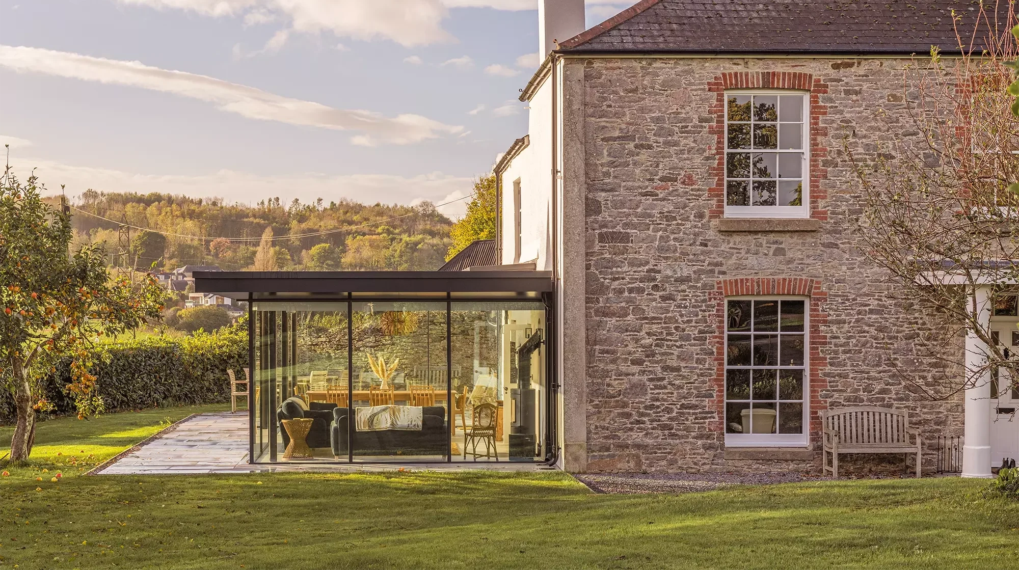 Georgian house with modern extension