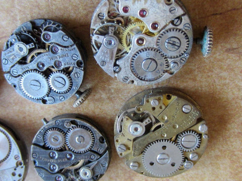 Watch movements - Vintage Antique Watch movements Steampunk - d92 ...